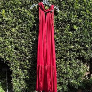 Banana Republic Vibrant Red Maxi Dress